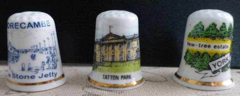 3 thimbles for North England tourist sites