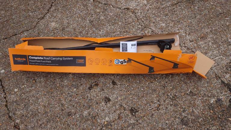 Halfords Roof Bar System for Vauxhalls/Opels