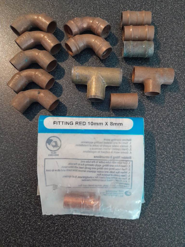 10mm Copper Solder Fittings