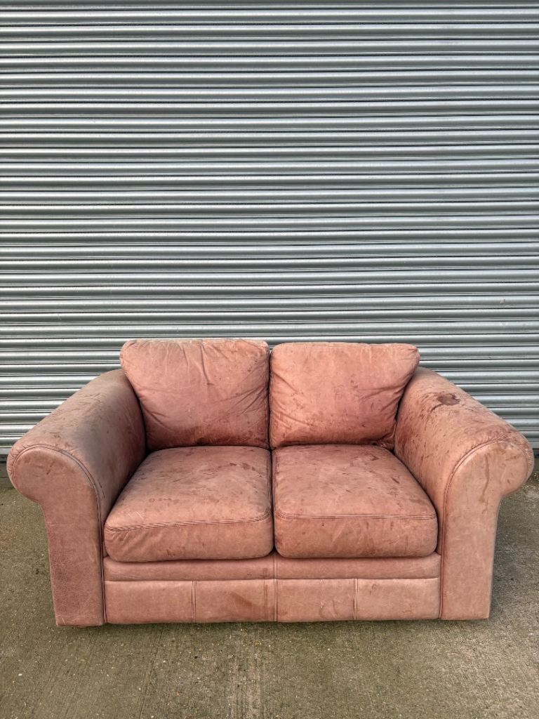 Brown Leather Sofa 