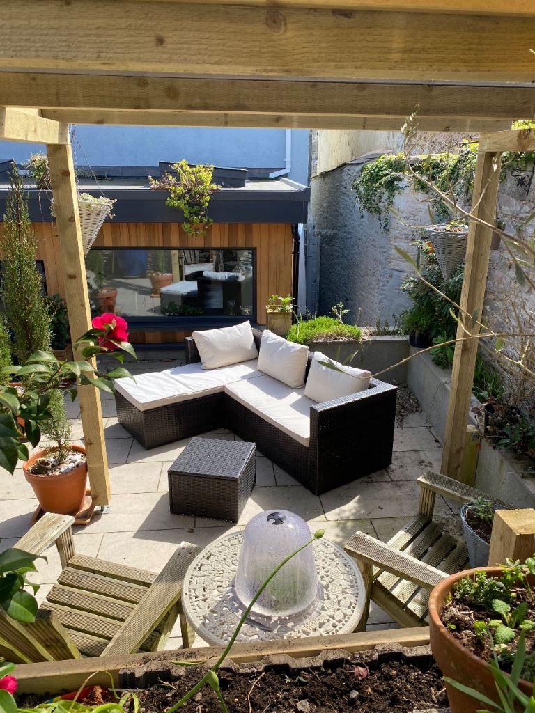 Garden L shaped sofa