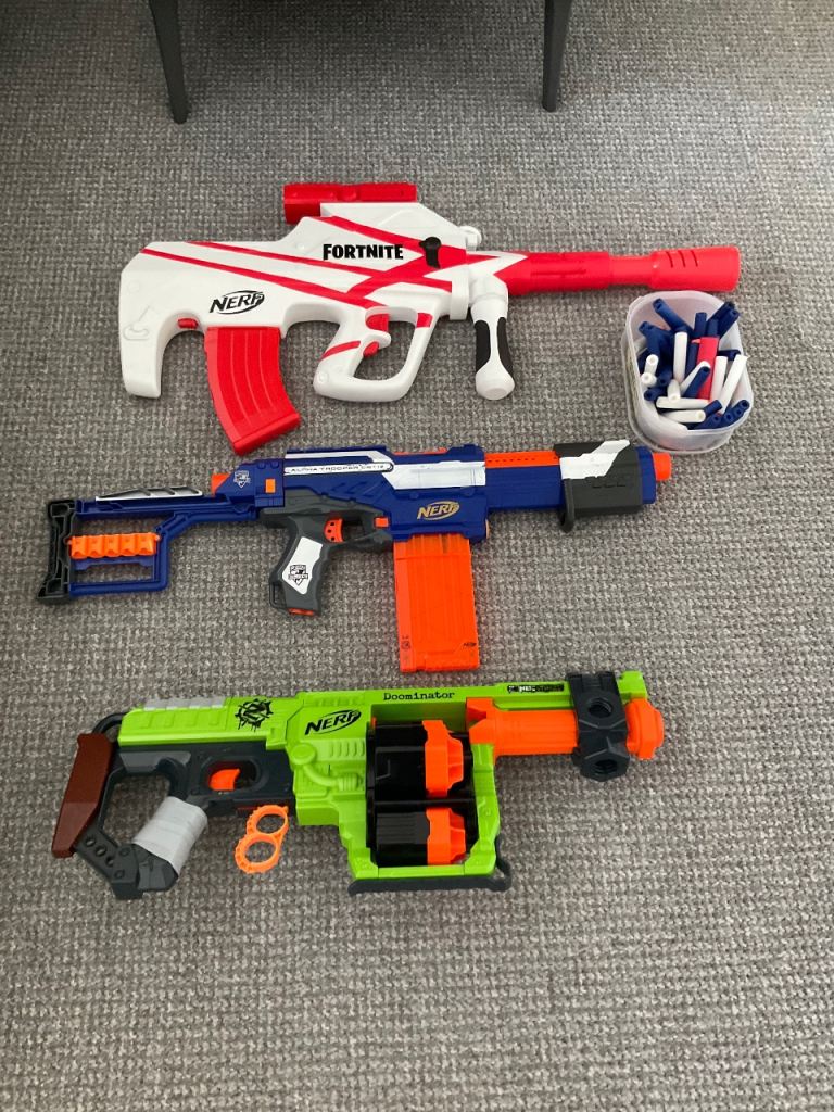 Nerf gun bundle with foam bullets 
