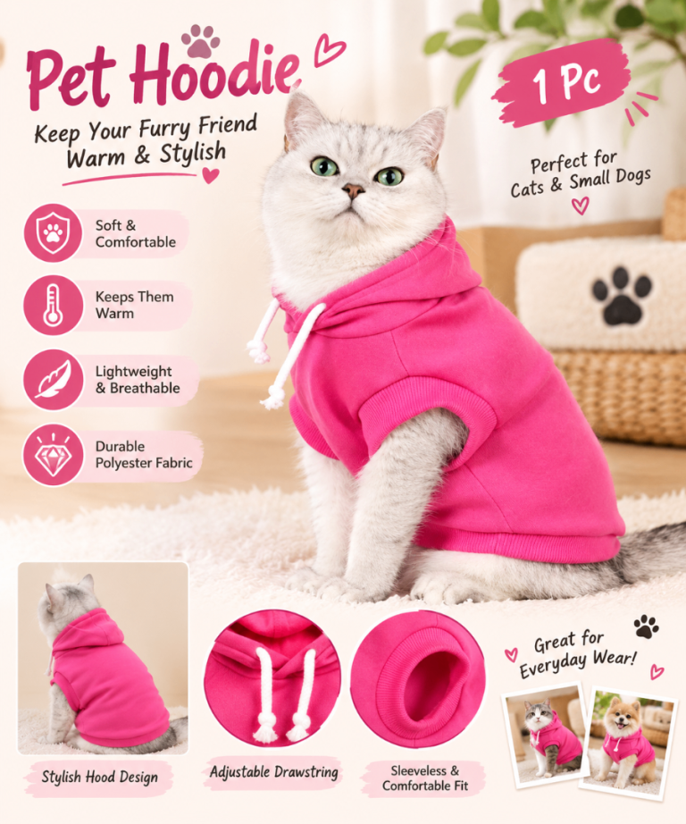 1pc peach polyester hooded sleeveless sweatshirt