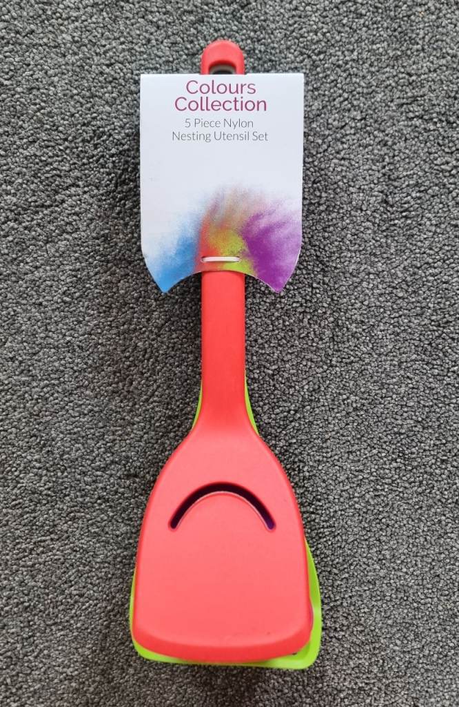 Brand New 5 Piece Nesting Nylon Utensil Set (RRP £5.99)