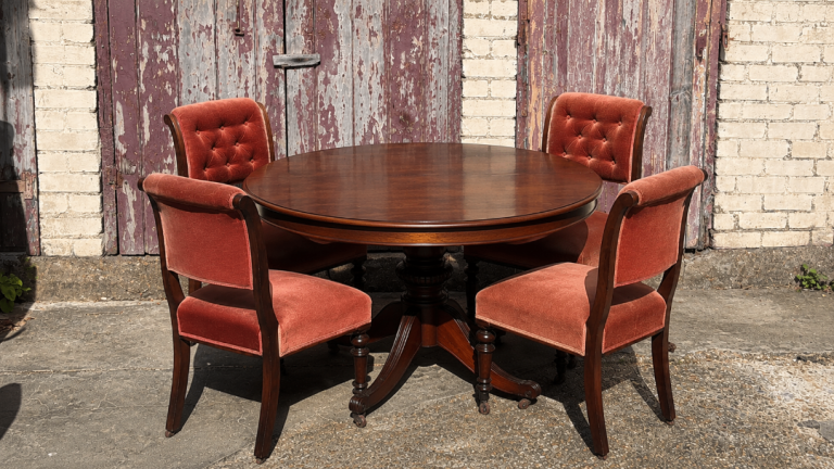 The Kensington – Set of 4 Vintage Button-Back Dining Chairs | Retail Value £645 - Need Gone!    