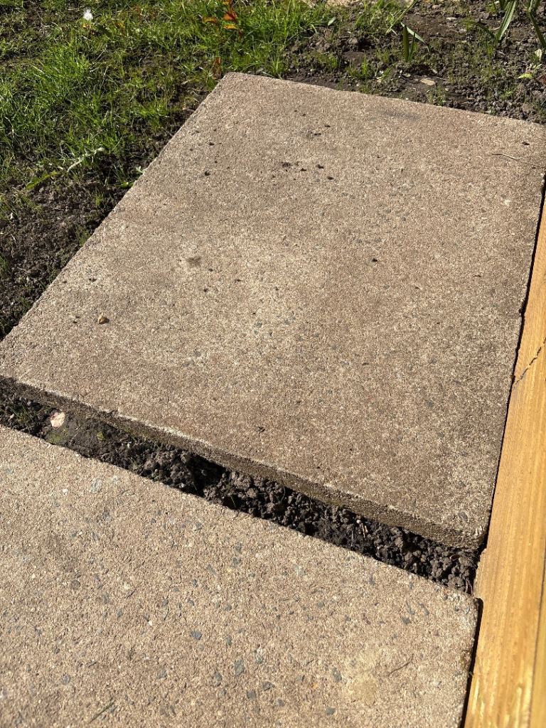 Large heavy original 50/60s paving slabs
