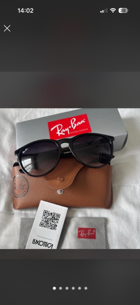 Ray-Ban Erika Sunglasses – Black, As Good As New