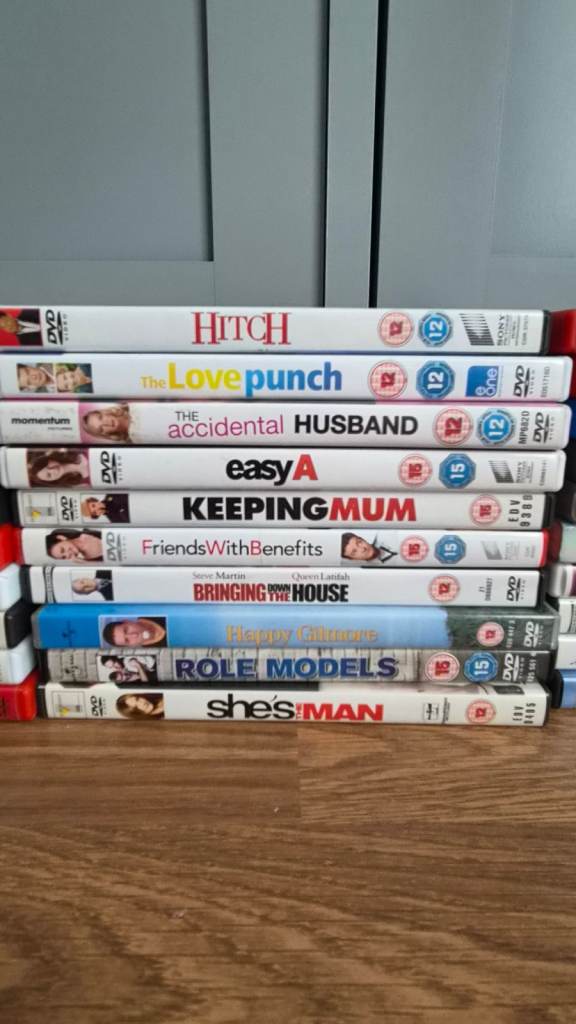 Bundle of 9 Comedy/Romance DVDs – Good Condition