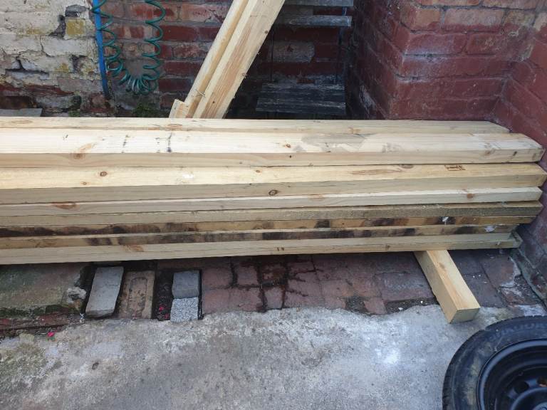 Wood Timber  - 5 by 2 inch, 8 foot lengths