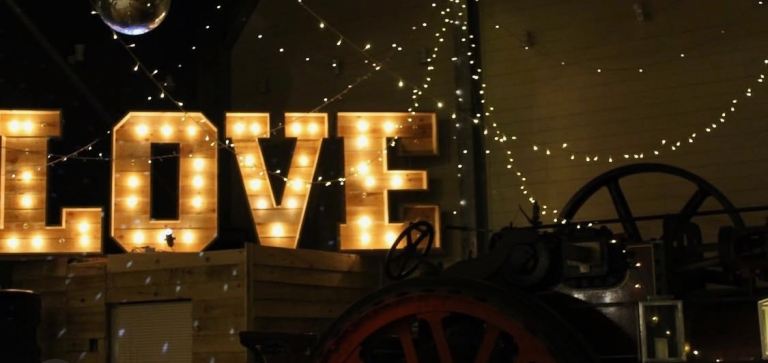 Large light up LOVE letters
