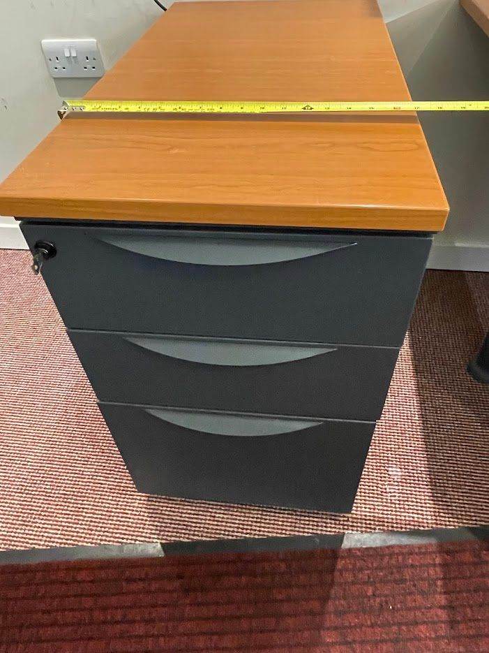 Metal Filing Cabinet with pine top in South Bristol