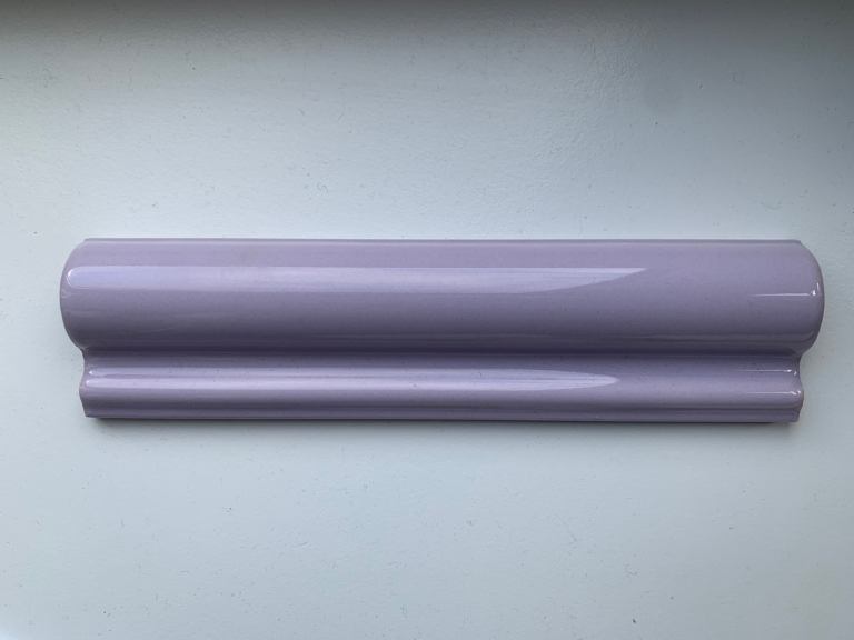 New Pilkington’s Victorian dado border tiles 200x50mm swan neck violet