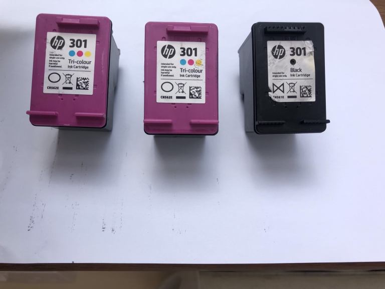 HP 301 ink cartridges 