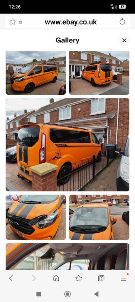 Ford transit custom campervan 2018 