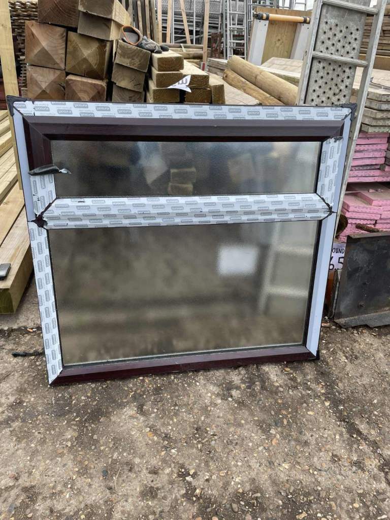 Ref SS22 (N) : New UPVC Mahogany Single Window