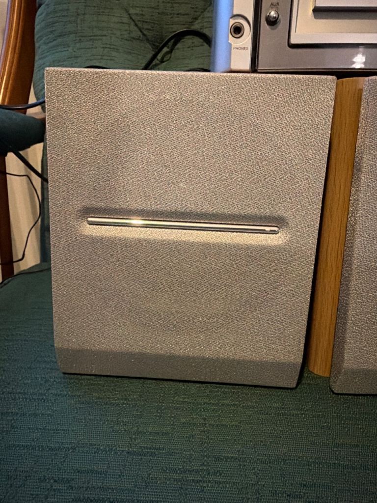 Pair of Grey Speakers – Good Condition