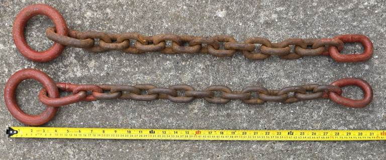 HEAVY DUTY Pair of Lifting / Pulling Chains. READ DESCRIPTION PLEASE.