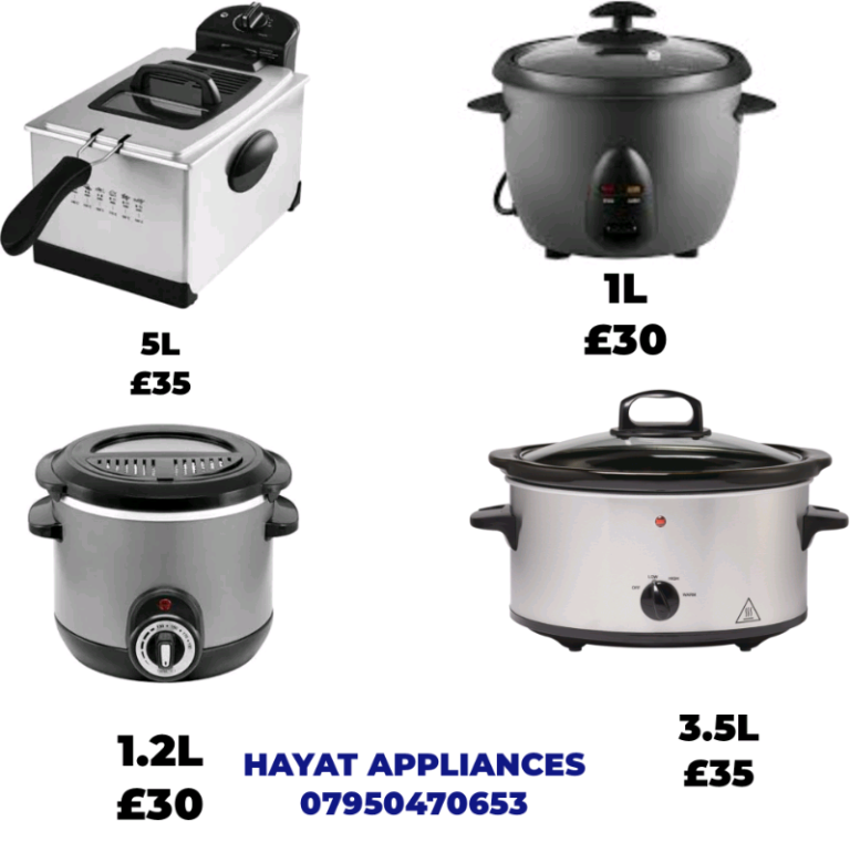 Slow cooker/deep fryer/rice cooker/compact fryer available 