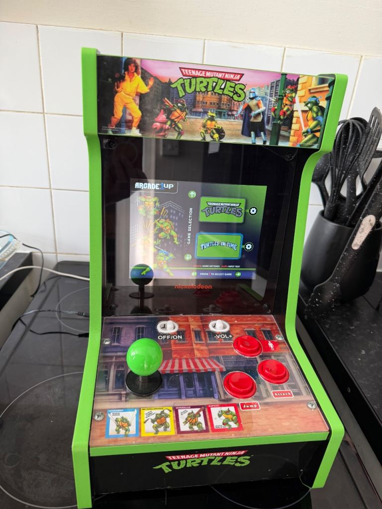 Arcade1Up Teenage Mutant Ninja Turtles Countercade – Good Condition