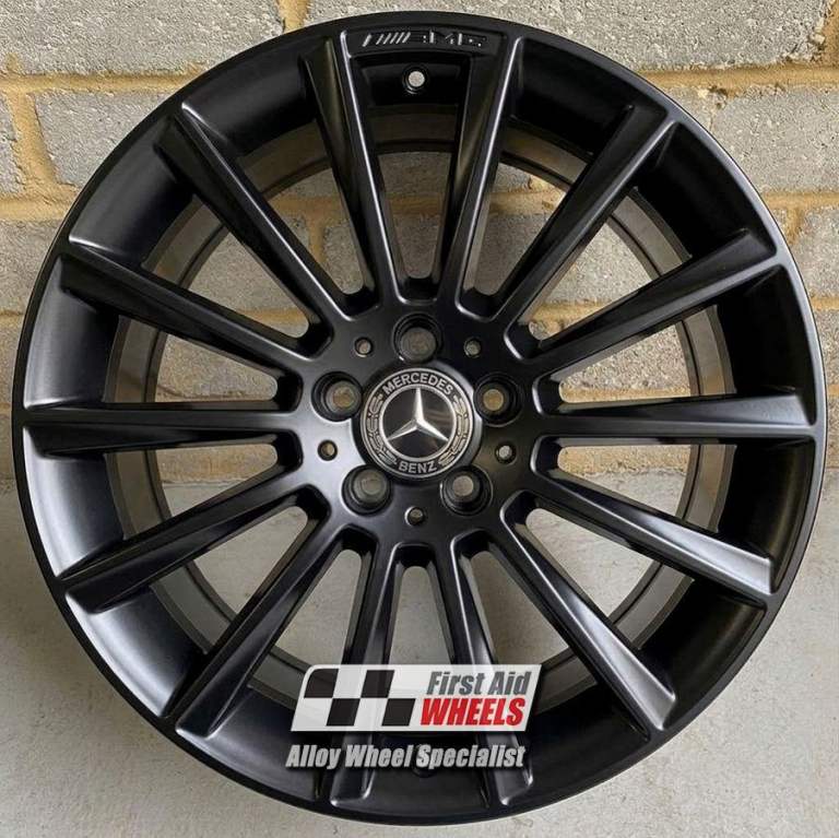 MERCEDES C CLASS W205 1X 19'' GENUINE AMG TURBINE SATIN BLACK REAR ALLOY WHEEL S533BSR