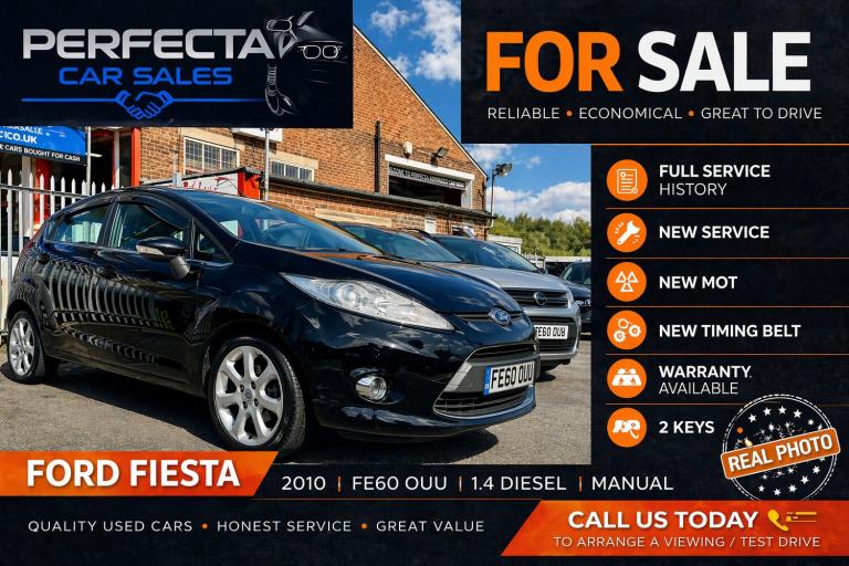 FORD FIESTA 1.4 TDCi Titanium TIMING BELT DONE.!FULL SERVICE HISTORY.! WARRANTY!