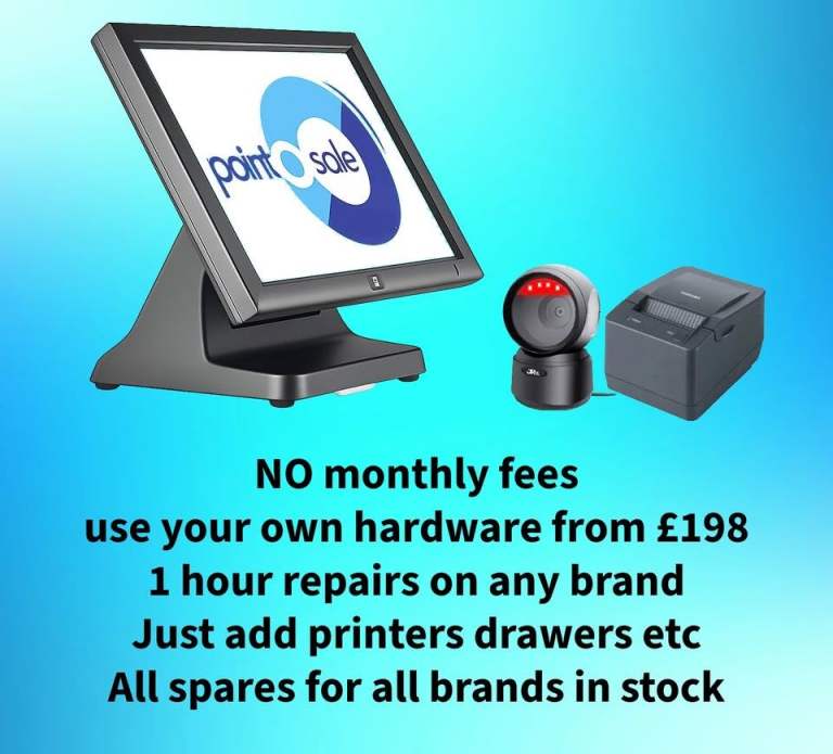 retail convenience store takeaway chicken pizza fish & chip shop epos till no monthly fees