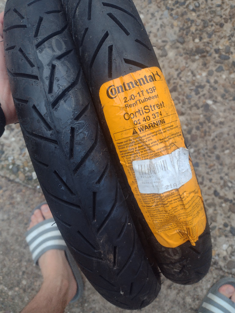 Continental motorbike tyres