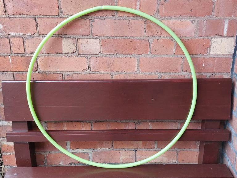 30 inch diameter plastic hoop for exercise or just fun for a child