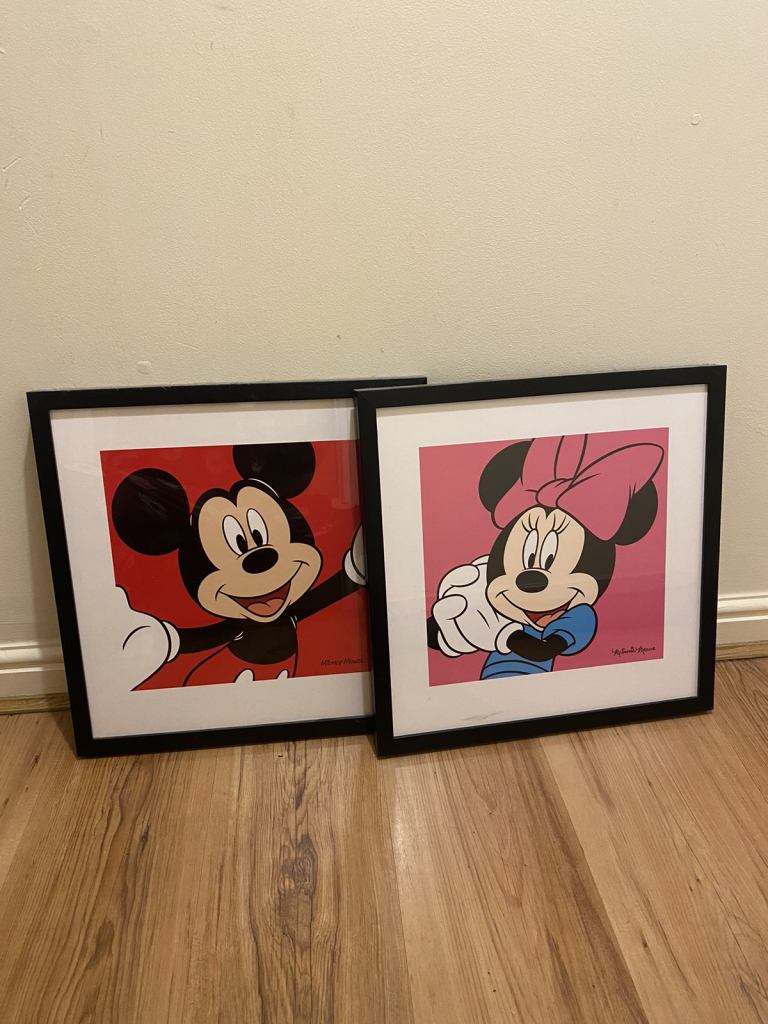 Disney Mickey & Minnie picture frames 