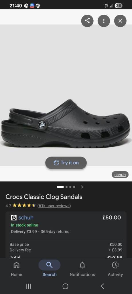 Black crocs