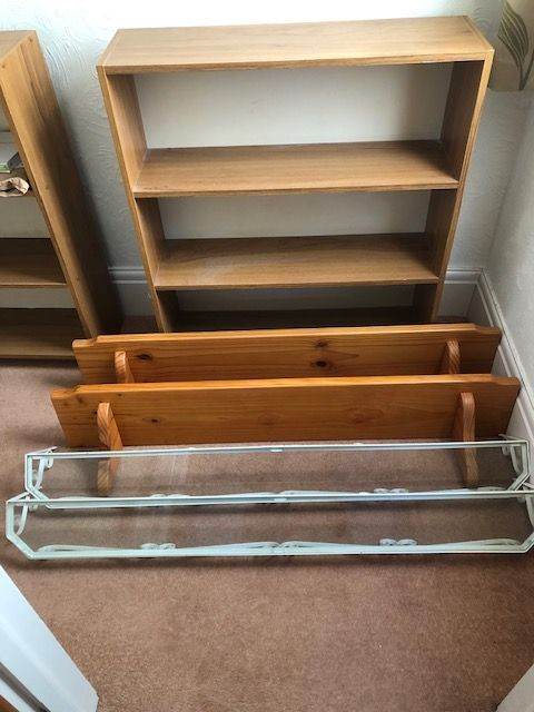 Book case and shelves