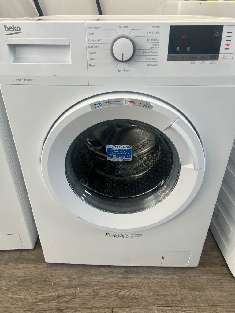 Beko White 10kg Washing Machine - excellent Condition