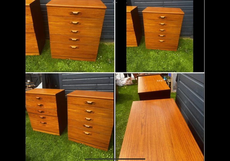 2 X vintage chest of drawers very good condition