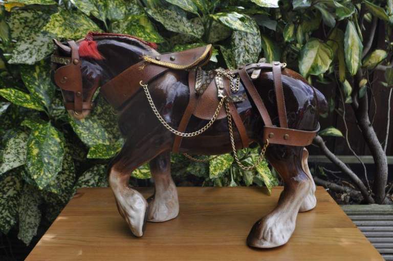 Larger than the norm, Vintage Clydesdale horse, ornament