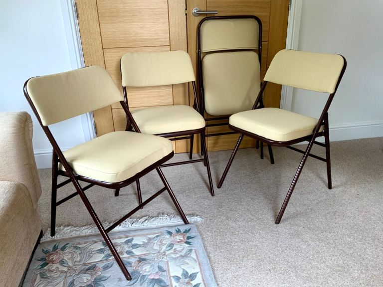 Samsonite vintage padded folding chairs
