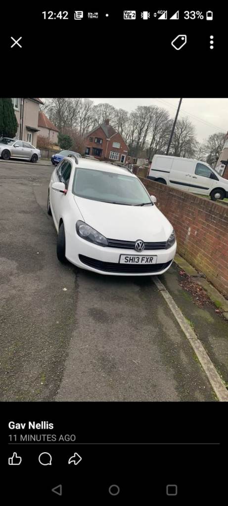 Volkswagen, GOLF, Estate, 2013, Manual, 1598 (cc), 5 doors