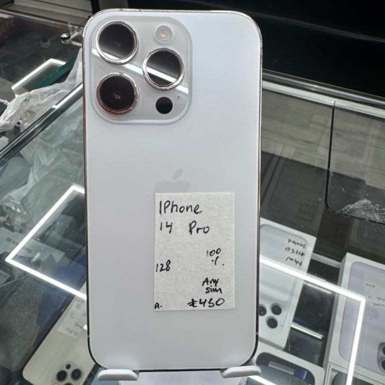Apple iPhone 14 Pro !! 128GB!! 100% battery life!! Any sim working!!
