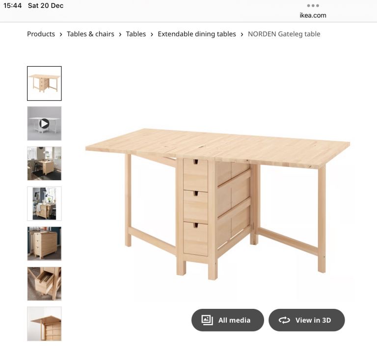 IKEA Norden Gateleg Table in Pine