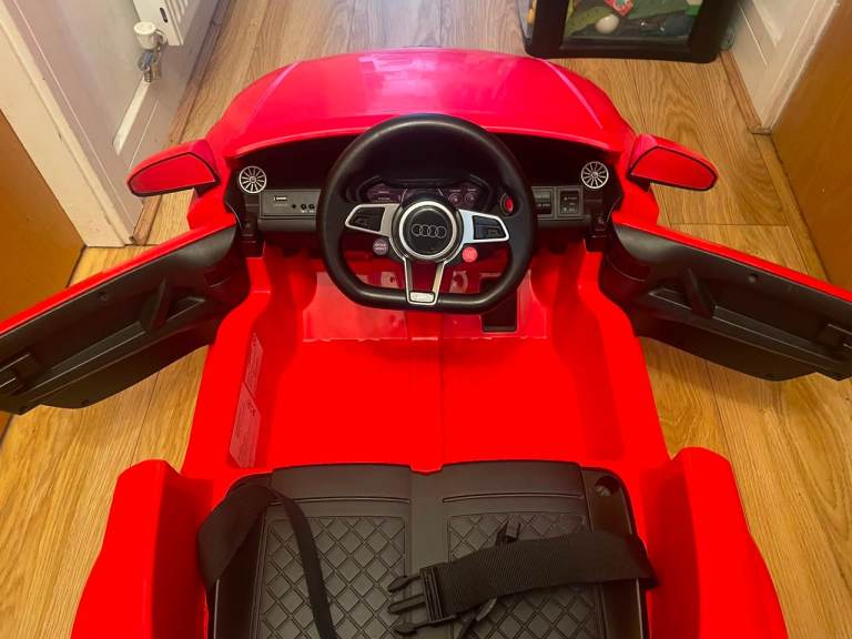 Audi Red Electric Ride-On Car As New , Excellent condition 