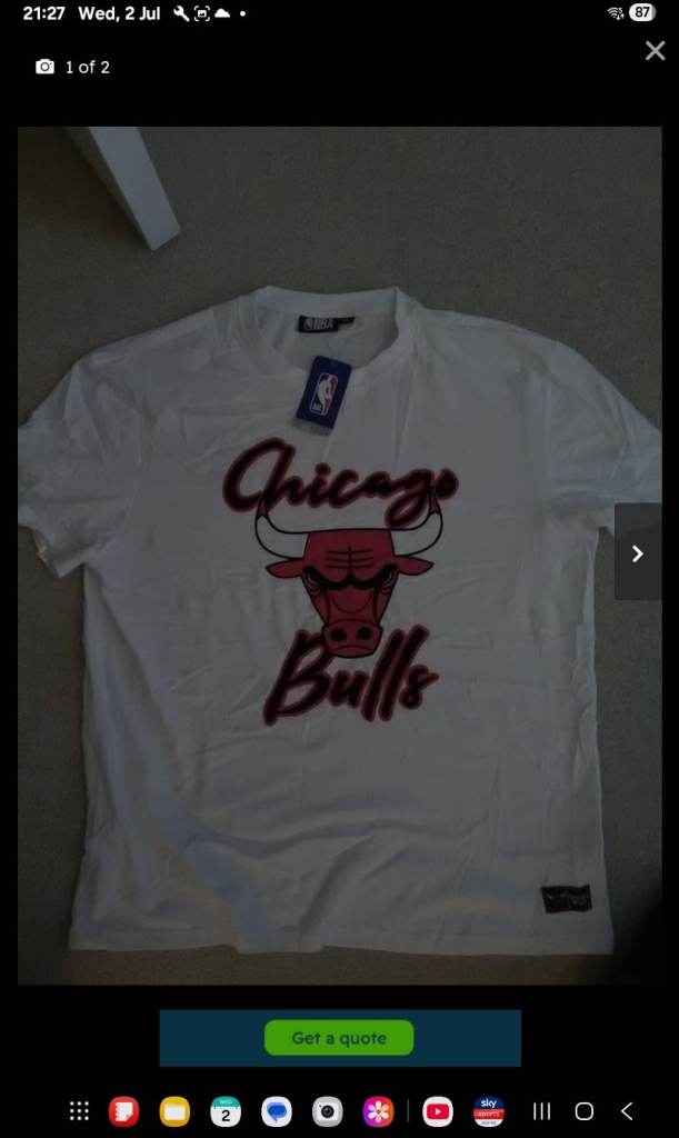 Chicago Bulls t shirt size XL Only £5