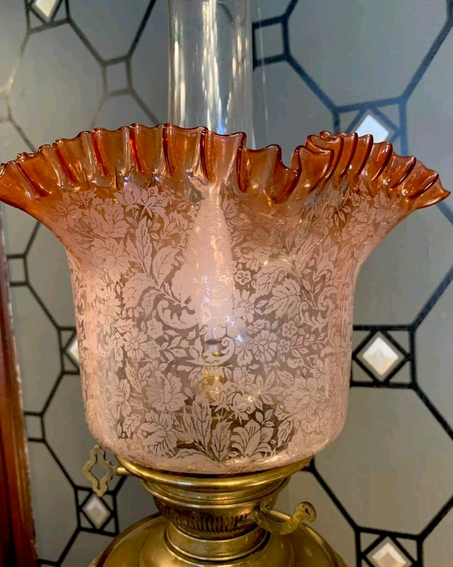 Stunning Converted Victorian Corinthian Column Oil Lamp