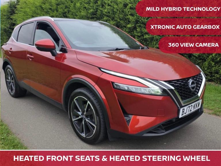 2022 Nissan Qashqai 1.3 DiG-T MH 158 Tekna 5dr Xtronic HATCHBACK Petrol Automatic