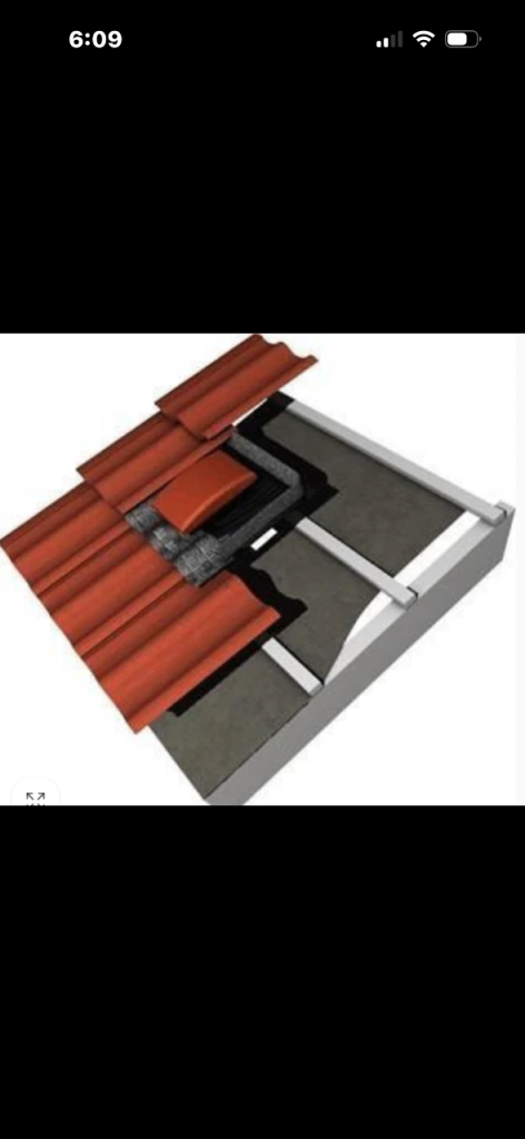 Tile roof vent 