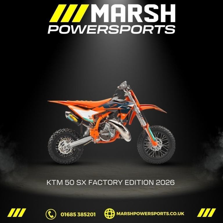 50 SX Factory Edition 2026 - KTM Main Dealer
