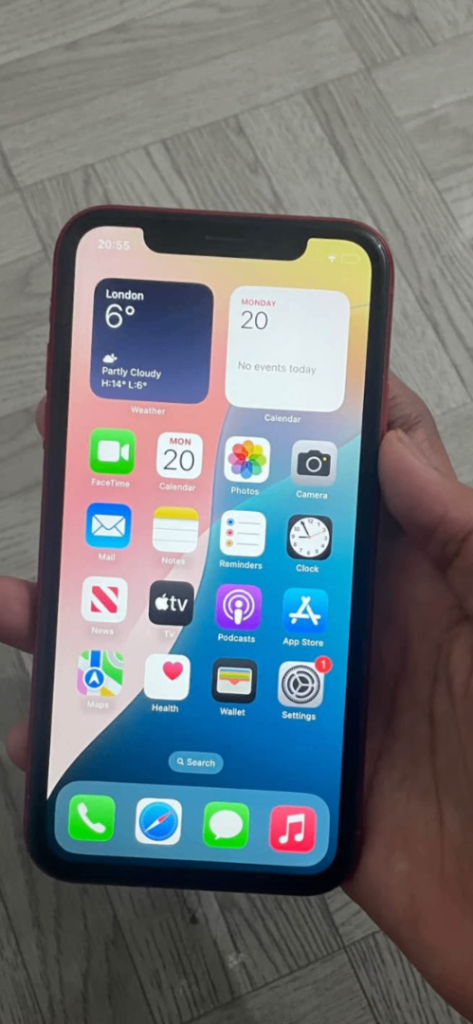 iPhone XR unlocked excellent condition with charger delivery available