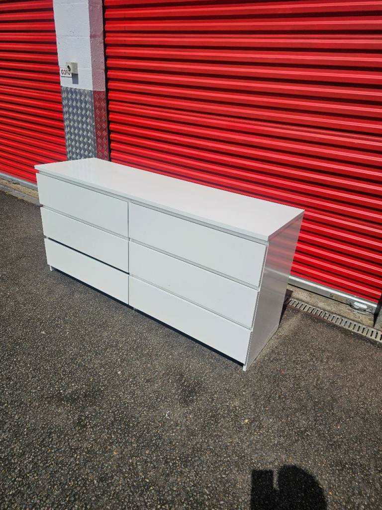 Ikea malm chest of 6 drawers assembled