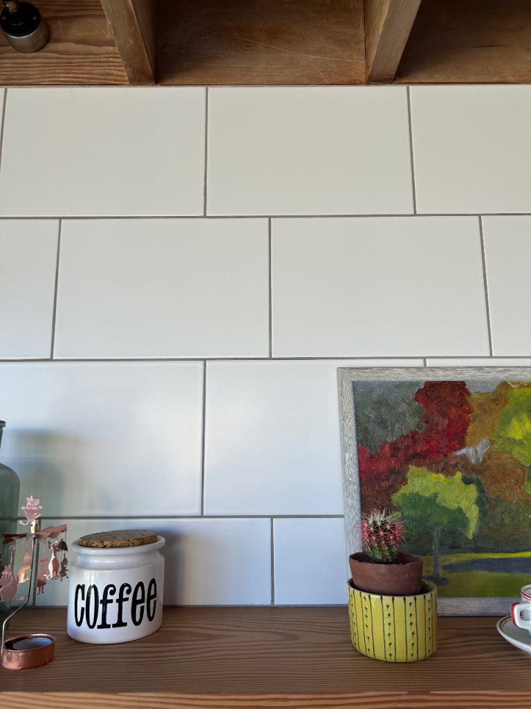 26 x Fired Earth White Ceramic tiles 23x33.5cm