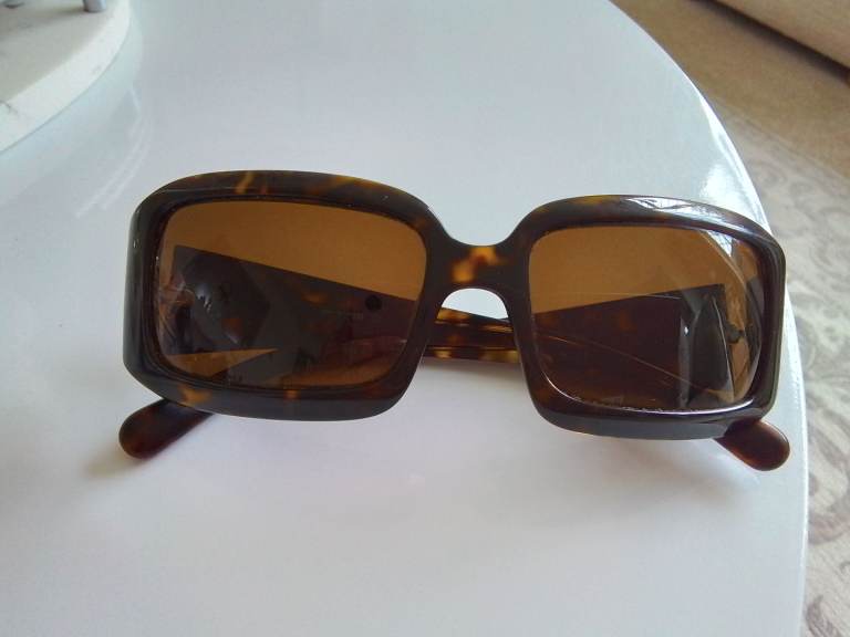 Sunglasses By Designer Miu Miu In Brown Tortoise Shell 