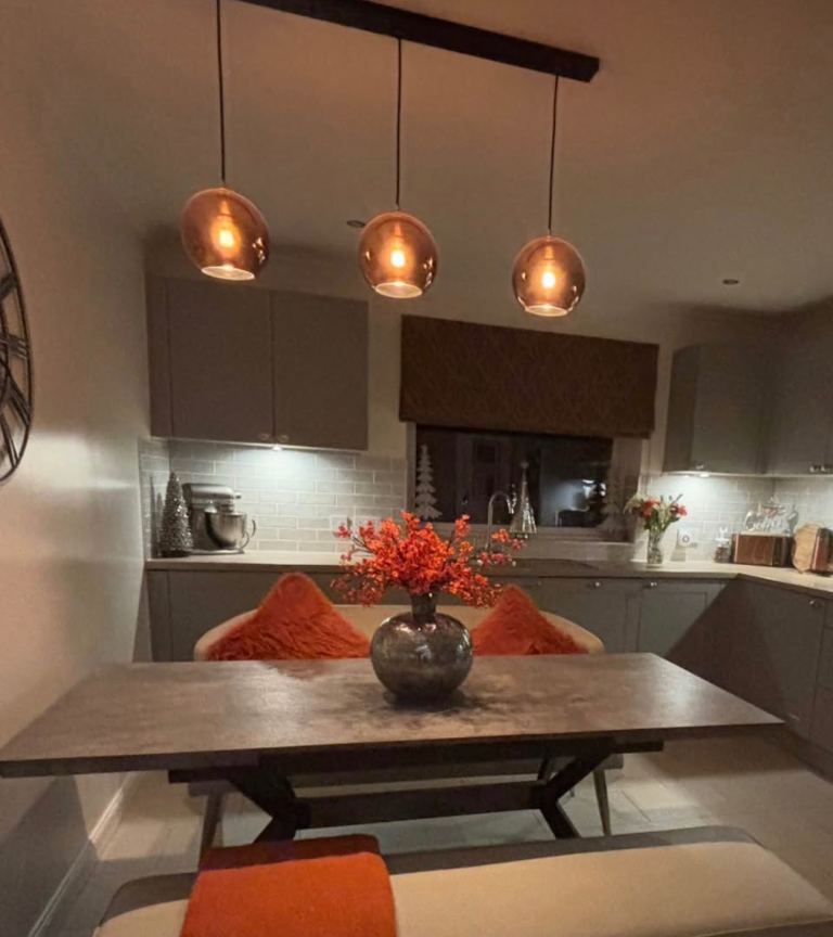 Gorgeous grey dining table 