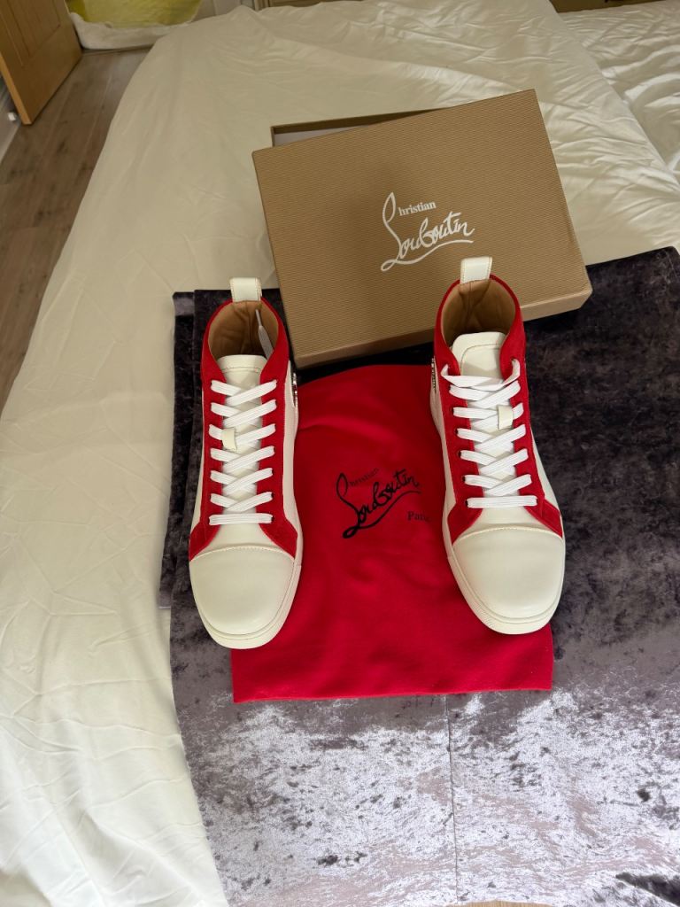 Men’s red sole trainers size 9